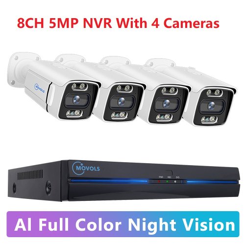 8CH 5MP con 4 cam