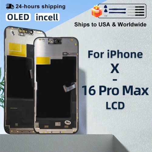 Hoge-kwaliteit OLED-scherm met 3D-touchscreen digitizer voor iPhone XS, 11 Pro, 12 Pro Max, 13 Mini, 14 Plus en 16 Pro Max – Vervangend LCD-display met perfecte passvorm