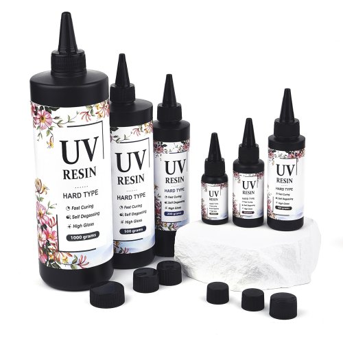 Imagen de Pegamento UV de resina epoxi de cristal para fabricación de joyas, accesorios de lámpara UV de secado rápido, 20g/50g/100g/200g/500g/1000g
