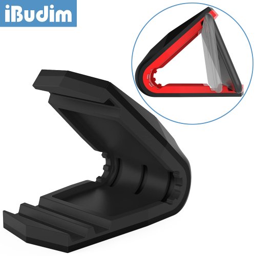 Image of Universal Car Phone Holder with Alligator Clip and Non-Slip Mat – Dashboard Mount Stand for iPhone, Samsung, Xiaomi, GPS Devices