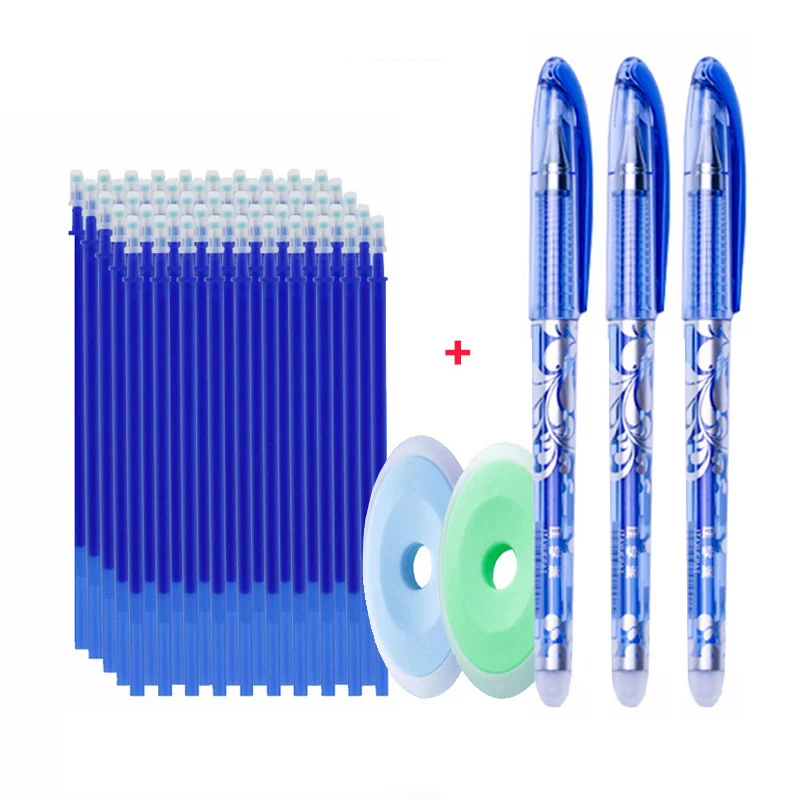 Immagine di Penna Gel Cancellabile 0,5mm - Set da 55 Pezzi con Inchiostro Magico