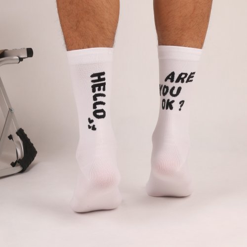 Immagine di Calzini da Ciclismo Traspiranti per Uomo e Donna – Ad Asciugatura Rapida, Assorbenti, Alta Elasticità, Ideali per Tutte le Stagioni e Sport all'Aperto