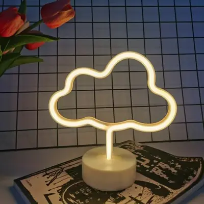 Image de Panneau Néon Blanc Chaud USB - Déco Chambre & Fêtes