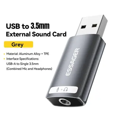 Image de Adaptateur Audio USB 3.5mm - Carte Son Externe