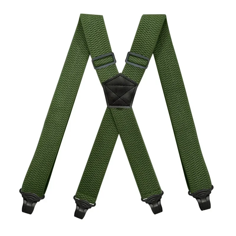 Image de Bretelles Élastiques Homme - Rayures X, 4 Clips, 5x120cm