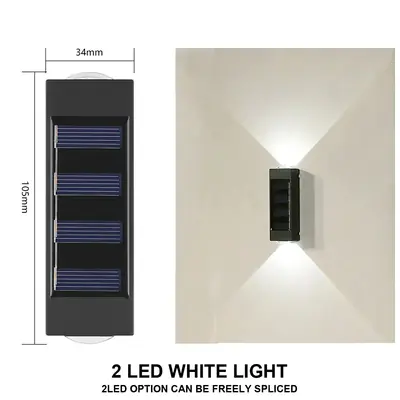 Image de Lampe Murale Solaire Étanche - Éclairage Extérieur Autonome