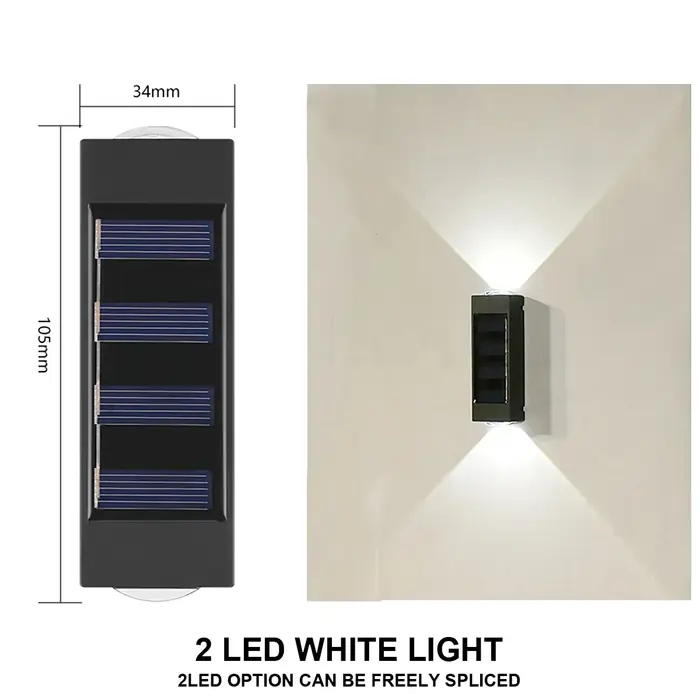 Image de Lampe Murale Solaire Étanche - Éclairage Extérieur Autonome