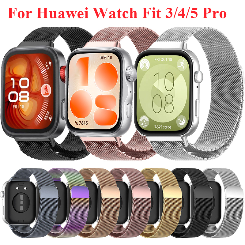 Zdjęcie Elegancki Pasek Milanese Loop do Huawei Watch Fit 3/4/4 Pro