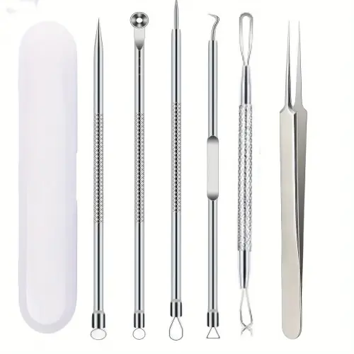 Image de Pincettes Anti-Acné Ultra Précises - Nettoyage Facial Professionnel