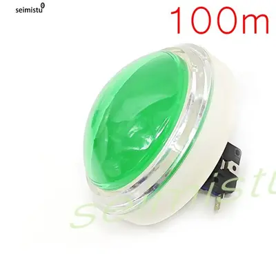 Image de Bouton Arcade LED 100mm - Grand Poussoir Lumineux pour Jeux