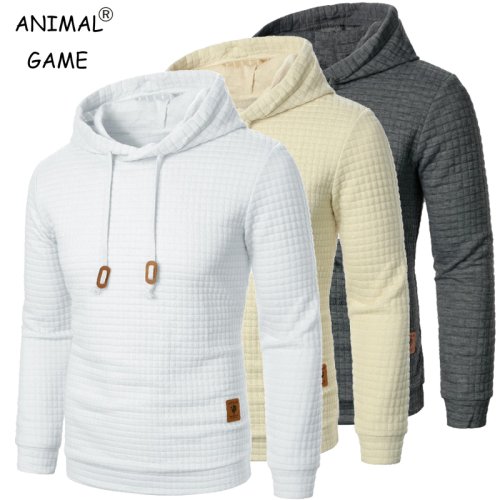 Bild von Herren Outdoor Langarm Hoodie Sweatshirt – Atmungsaktive, Einfarbige Kapuzenjacke für Herbst und Sport, Streetwear Pullover & Trainingsanzug für Männer