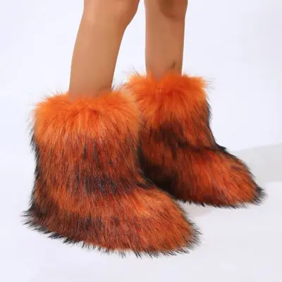Image de Bottes d'Hiver Fausse Fourrure Femme - Chaudes & Mode