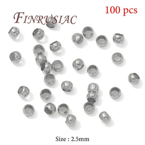 Rodio placcato-2.5mm