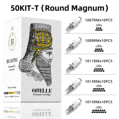 Image de Aiguilles de Tatouage Jetables - Pack de 50 Cartouches Professionnelles