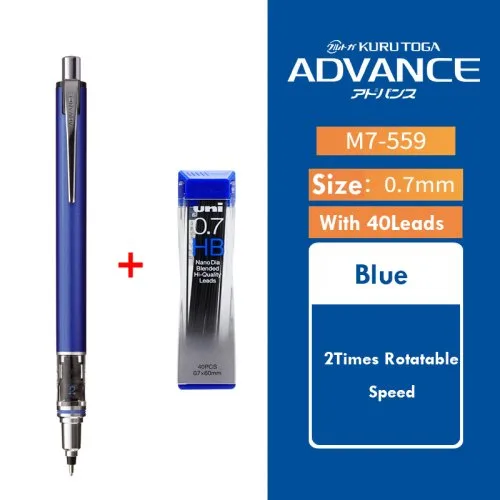 1 blauw 1 stift 0,7mm