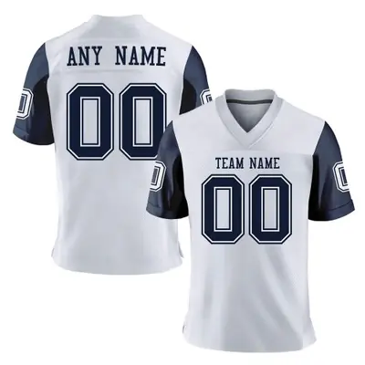 Image de Maillot Football Américain Personnalisé - Équipe Marine