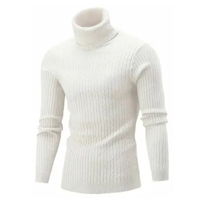 Image de Pull Col Roulé Homme - Style Rétro Chaud Automne-Hiver