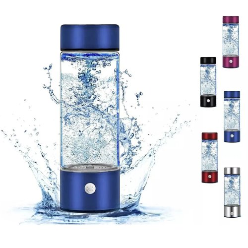 Imagen de Botella Portátil de Agua Enriquecida con Hidrógeno Activo - Ionizador de Agua Natural y Recargable para una Vida Más Saludable