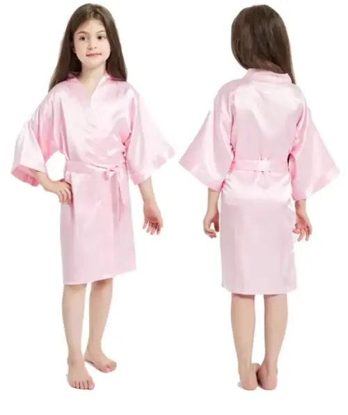 Image de Peignoir Rose Enfant - Douceur & Élégance