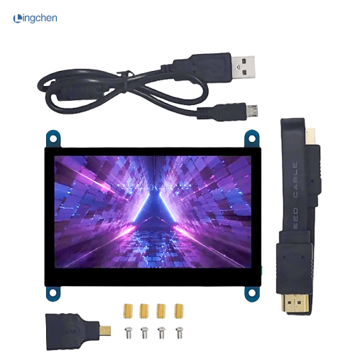 Afbeelding van 4,3 inch frambozentaart HDMI frambozen PI-display LCD 3B / 4B USB capacitief touchscreen