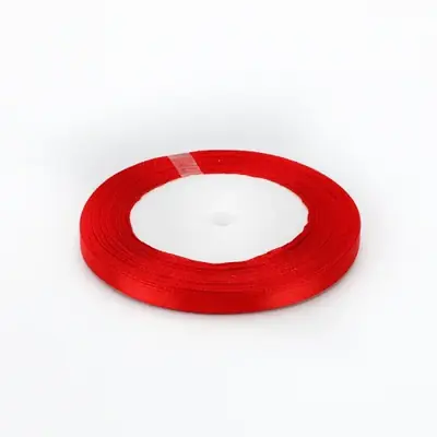 Image de Ruban Satin Rouge - Déco Mariage, Noël, Halloween & Cadeaux
