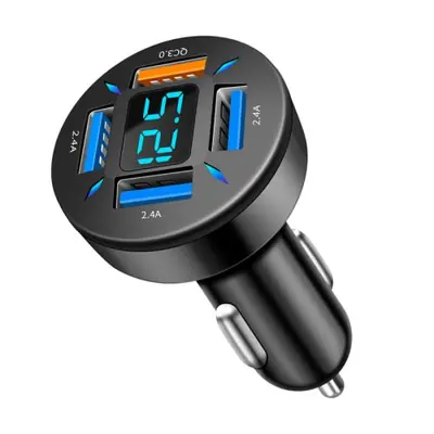 Image de Chargeur Voiture 66W 4 Ports USB - Charge Rapide PD & QC3.0