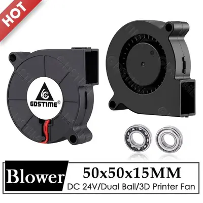 Image de Ventilateur 5015 5V/12V/24V - Refroidissement Haute Vitesse pour Imprimante 3D