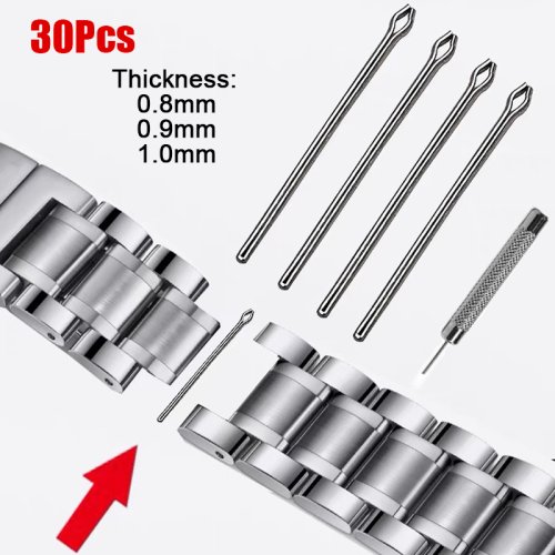 Zdjęcie Pasy do Zegarka – 30 Sztuk Szpilek ze Stali Nierdzewnej