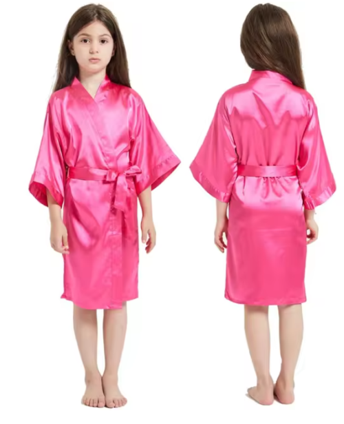Image de Peignoir Rose Enfant - Douceur & Élégance