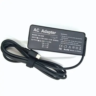 Image de Chargeur USB-C 65W pour Lenovo ThinkPad et Yoga