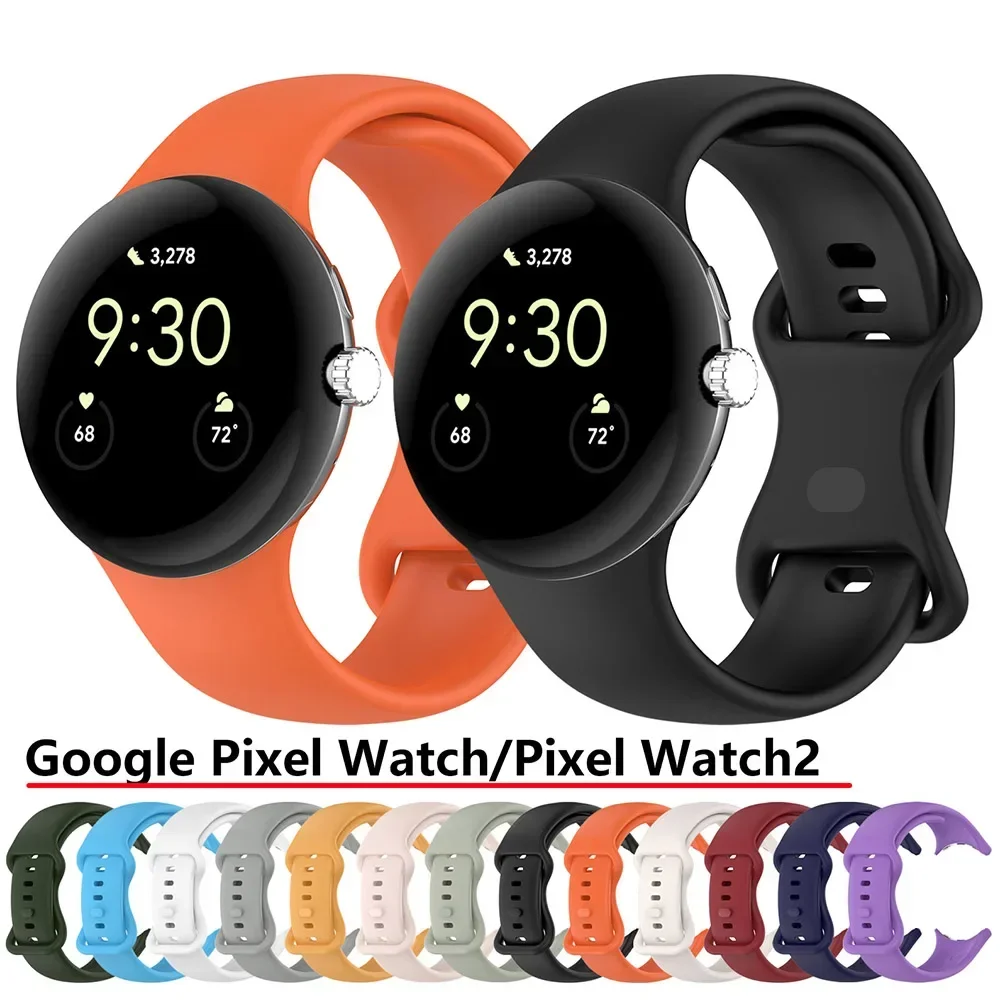 Zdjęcie Silikonowy Pasek do Google Pixel Watch 2 – Sportowy Zamiennik
