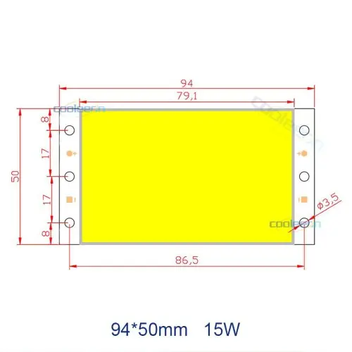 94x50mm 16W