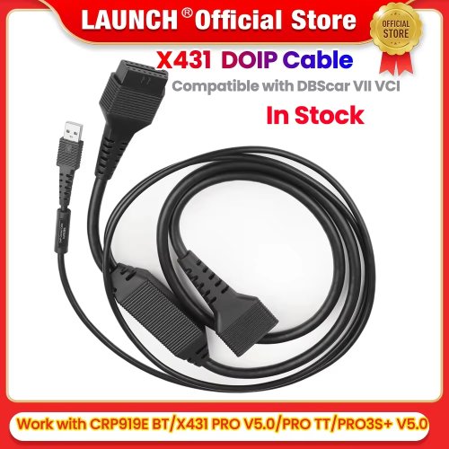 Immagine di Cavo Adattatore DOIP 16 Pin Ufficiale Launch X431 - Connettore per Diagnostica Auto Compatibile con CRP919E, BT Pro V5.0, PRO TT, PRO3S V5.0