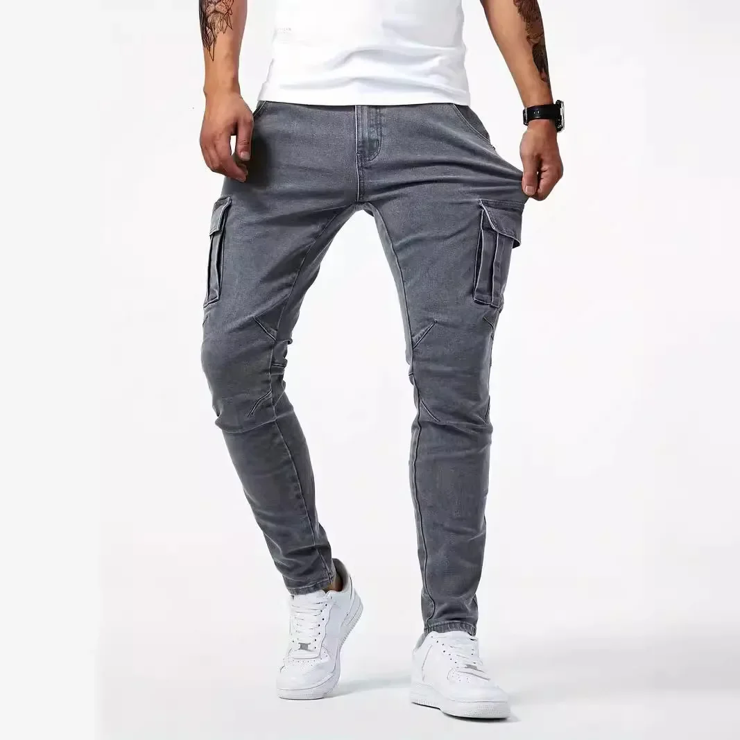 Afbeelding van Stijlvolle Skinny Jeans Heren – Hoge Taille & Slank Fit