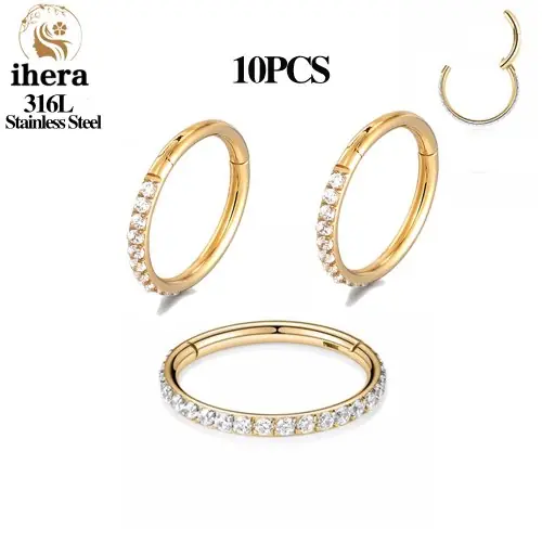 10 pcs couleur or