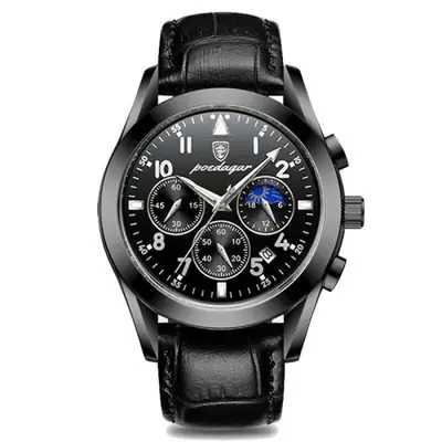 Image de Montre Homme Luxe Étanche Cuir Lumineux - Style 2021