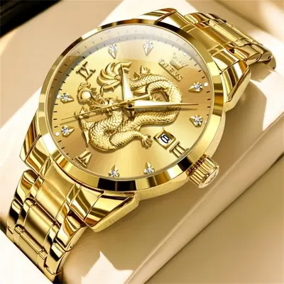 Image de Montre Homme Quartz Étanche Dragon Design - Style & Précision
