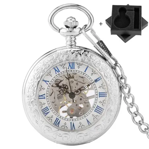 Image de Montre de Poche Antique en Argent - Style Vintage & Mécanique