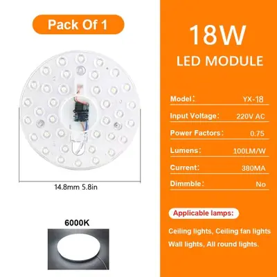 Image de Module LED 72W - Éclairage Plafonnier Rond à Intensité Variable