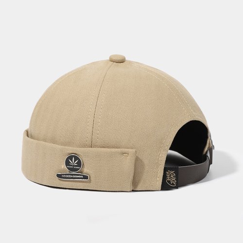 Afbeelding van Mode Katoen Brimless Hoed Mannen Vrouwen Retro Skullcap Meloen Docker Cap Straat Hip Hop Zonder Vizier Zomer Outdoor Beanie Gorras