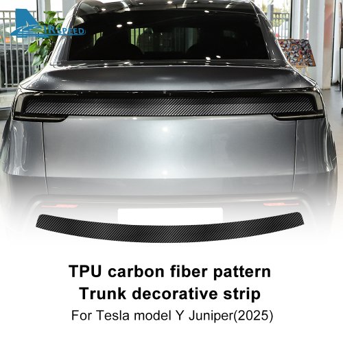Zdjęcie Folia PPF Włókno Węglowe dla Tesla Model Y – Ochrona Słupka B i Bagażnika