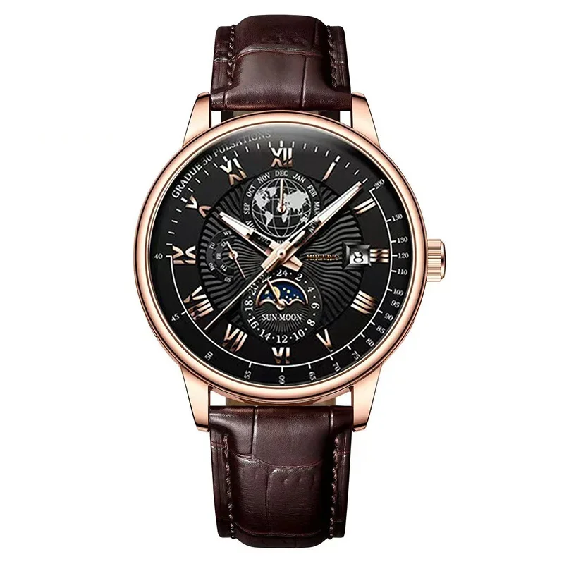 Immagine di Orologio Uomo Luxury Cronografo con Fasi Lunari 2025