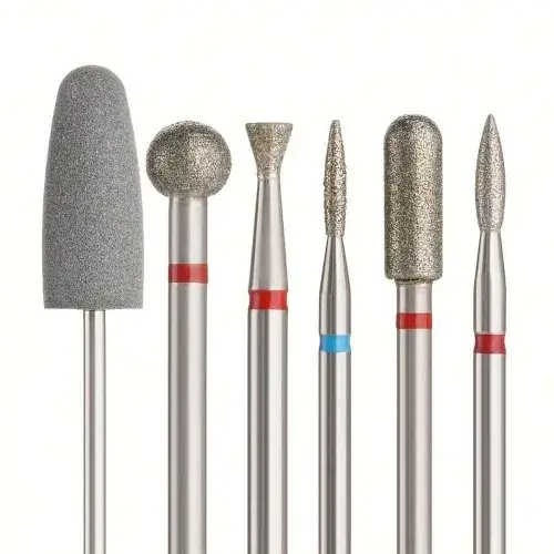Image de Kit Manucure Électrique 6 Pièces - Polissage & Enlèvement Acrylique