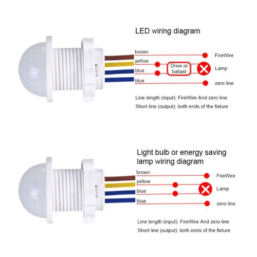 Image de Détecteur de Mouvement IR Intelligent 110V/220V - 2 Pièces