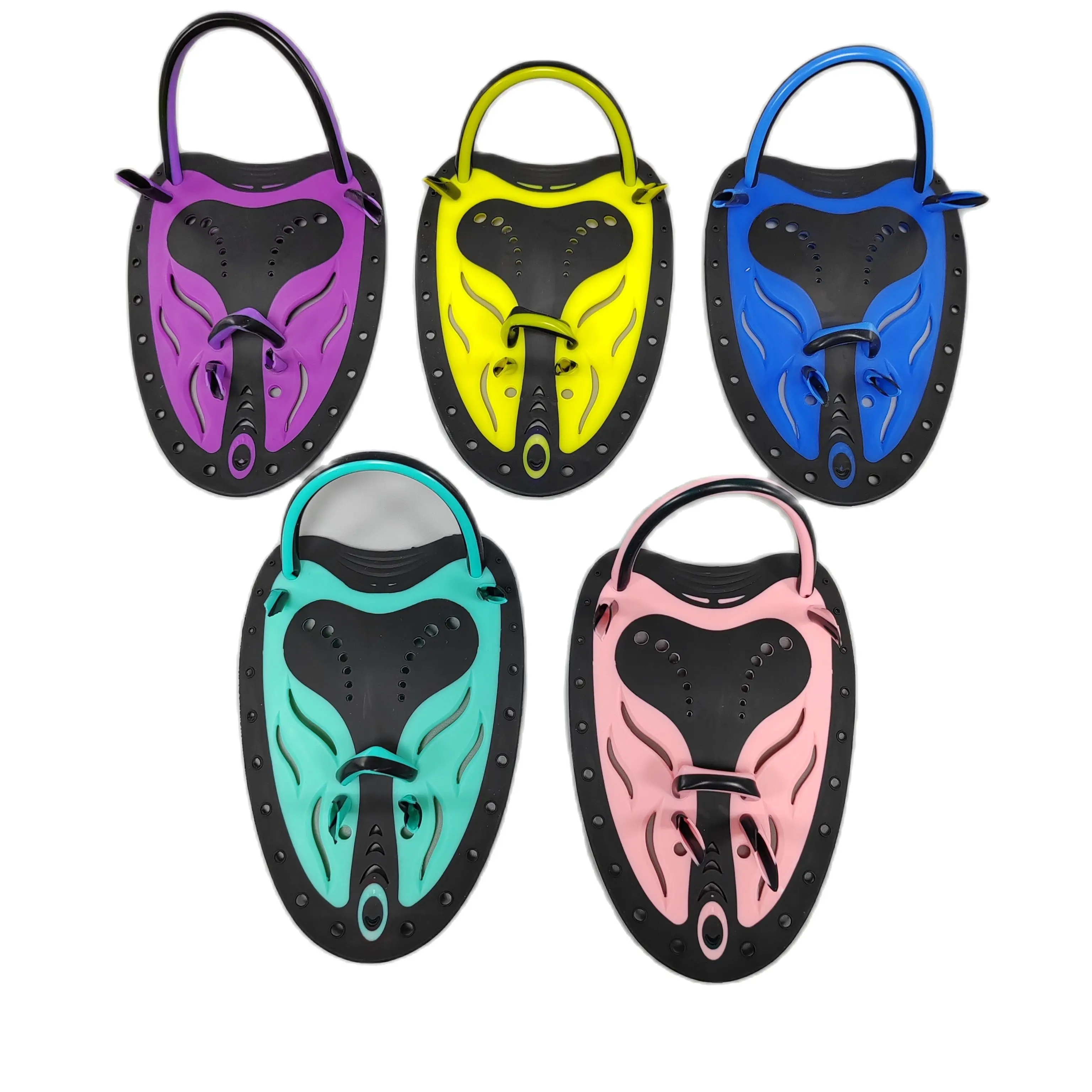 Bild von Verstellbare Silikon-Schwimmhandschuhe für Erwachsene mit Schwimmhäuten – Professionelle Schwimmhilfe für Training und Wettkampf