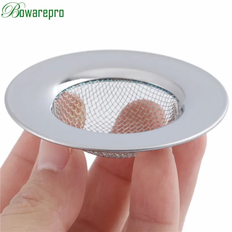Imagen de Bowarepro-colador de fregadero de cocina, filtro de agujero de drenaje, trampa, colador de fregadero de acero inoxidable, accesorios de cocina de desecho