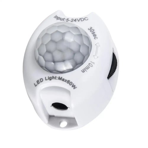 Immagine di Rilevatore di Movimento a Infrarossi Smart Switch 5V/24V con Controllo Automatico per Nastro LED e Illuminazione Interna