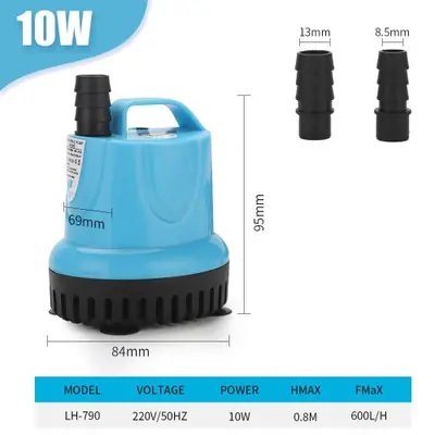 Image de Pompe à Eau Submersible pour Aquarium - 10 à 105W