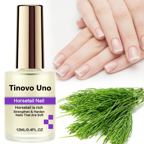 Bild von Tinovo Uno Keratin Coconut Nagelstärkungsöl, Nagelkunst-Behandlung, Pflege, Nagelwachstum, Nagelhautöl, 12 ml, Vitamin C, angereicherter Nagellack