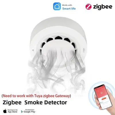 Image de Détecteur de Fumée Intelligent Zigbee